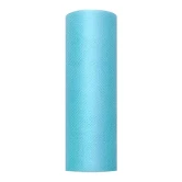 Tyl på rulle turkis 15cm x 9m festpynt